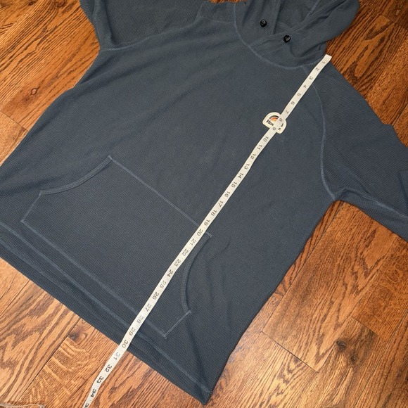 Howler Brothers Palo Duro Grid Fleece Hoodie Men's XL Blue Grey Performance - Picture 5 of 6